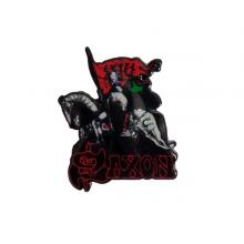 SAXON - CRUSADER - ENAMEL PIN 3cm x 4cm