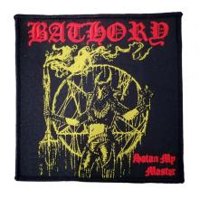 BATHORY - Satan My Master (Black Edge) PATCH 10cm x 10cm