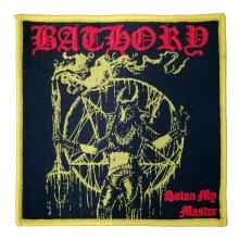 BATHORY - Satan My Master (Yellow Edge) PATCH 10cm x 10cm