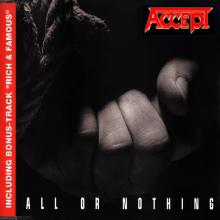 ACCEPT - All Or Nothing CD'S