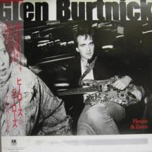 GLEN BURTNICK - Heroes & Zeroes (Japan Edition Incl. OBI C28Y3200, Sample with Promo Inner & Photo) LP