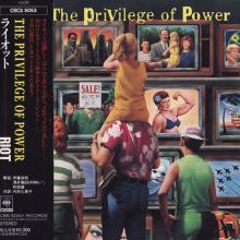 RIOT - The Privilege of Power (Japan Edition Incl. OBI, CSCS 5053) CD