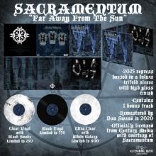 SACRAMENTUM - Far Away From The Sun (Ltd 250 / Milky Clear With Black Smoke, Trifold Cover) LP
