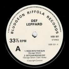 DEF LEPPARD - The Def Leppard E.P. 7" DEF LEPPARD - The Def Leppard E.P. 7"