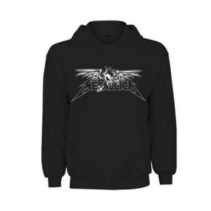 METALLICA - WINGED SCARY - HOODED SWEATER (SIZE: M) (NEW)