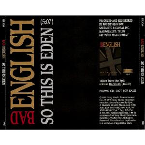 BAD ENGLISH - So This Is Eden (Promo) CD'S