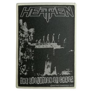 HEATHEN - The Evolution Of Chaos PATCH (Ltd 17, Beige Edge) 10cm x 14cm