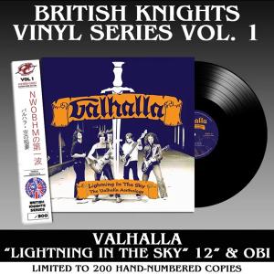 VALHALLA - Lightning In The Sky (Ltd 200  Black, Hand-Numbered, OBI, British Knights Vol. 1) LP