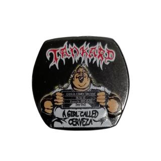 TANKARD - A GIRL CALLED CERVEZA - OFFICIAL PIN 3.5cm x 3.5cm